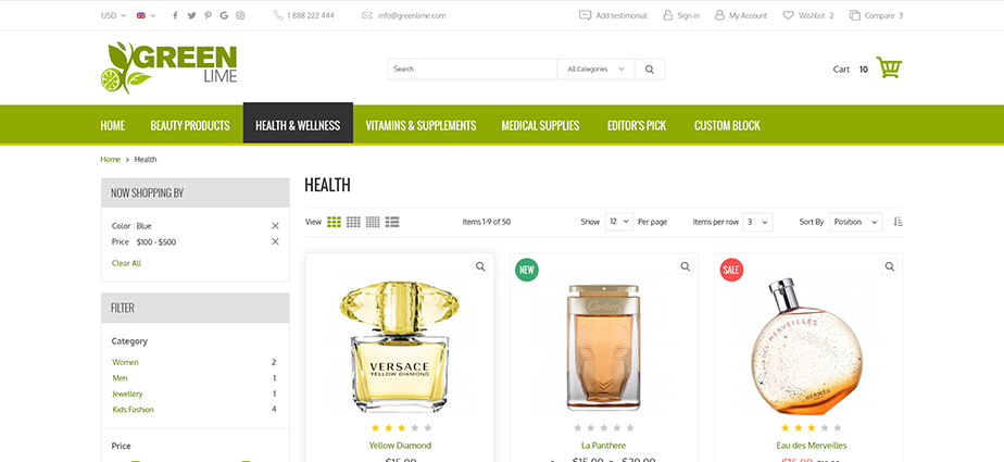 Health 3 - Responsive Magento 2 Theme