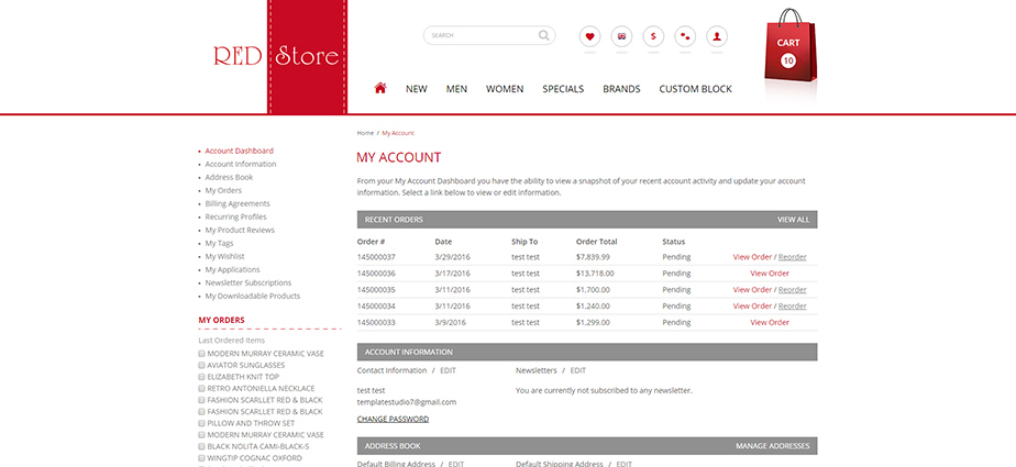 Red Store - Responsive Magento Theme