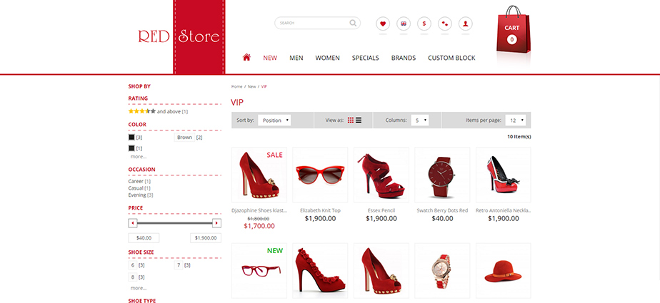 Red Store - Responsive Magento Theme