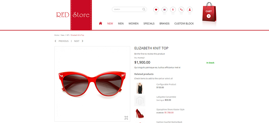 Red Store - Responsive Magento Theme