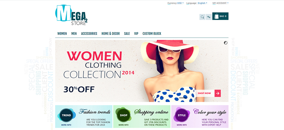 MegaStore 2 - Responsive Magento Theme