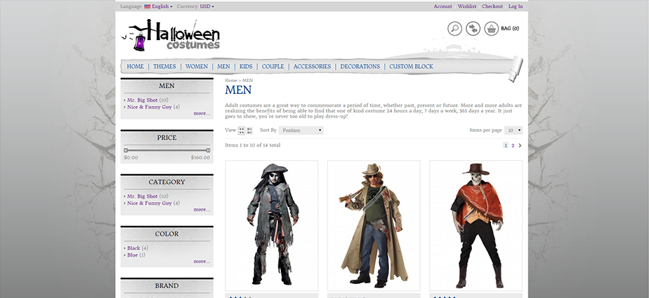 Halloween 1 - Responsive Magento Theme