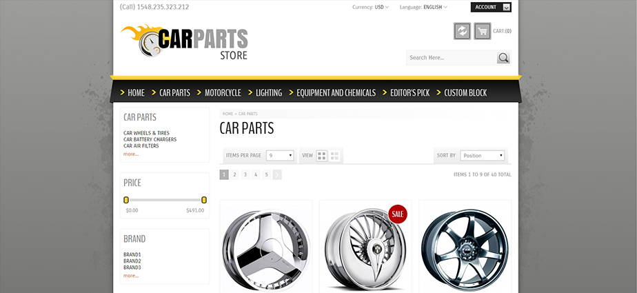 Car Parts 2  - Responsive Magento Theme