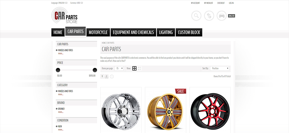 Car Parts 1  - Responsive Magento Theme