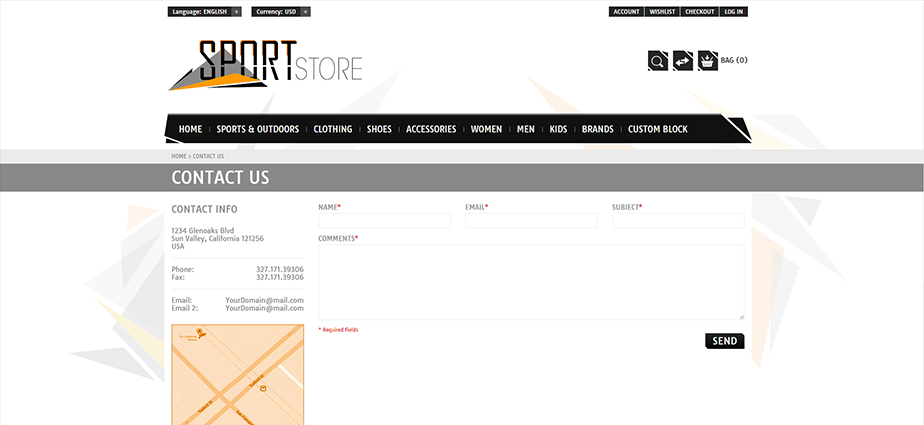 Sport 1 - Responsive Magento Theme