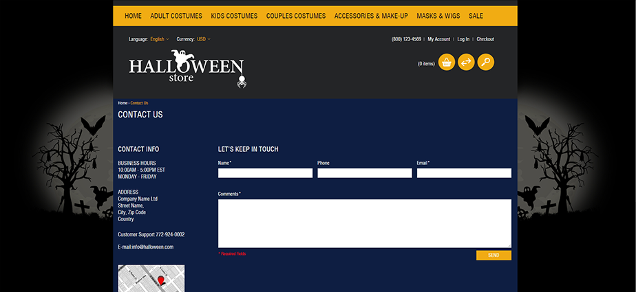 Halloween 2  - Responsive Magento Theme