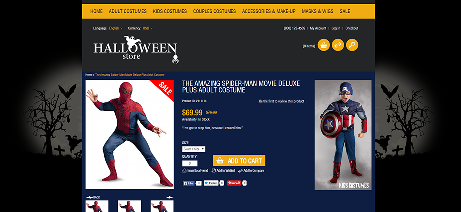 Halloween 2  - Responsive Magento Theme