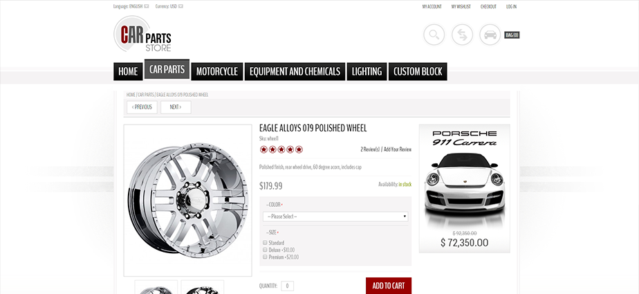 Car Parts 1  - Responsive Magento Theme