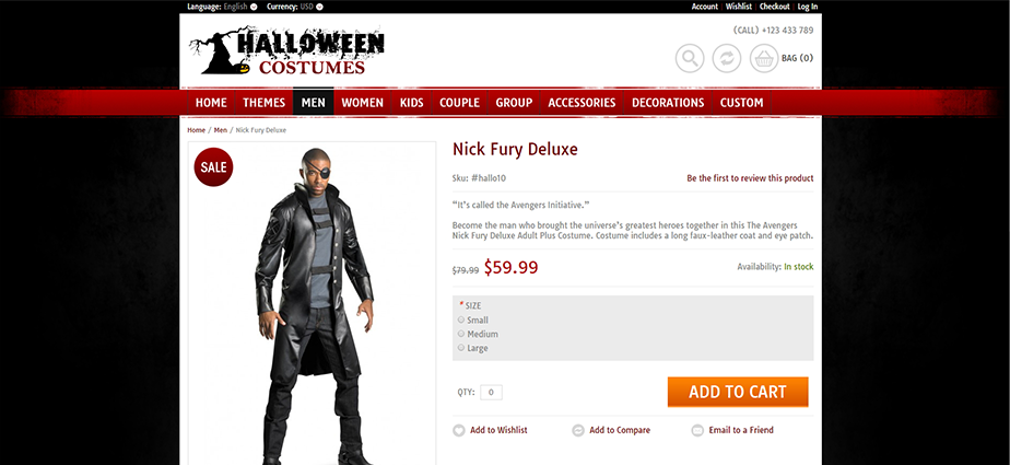 Halloween 3  - Responsive Magento Theme