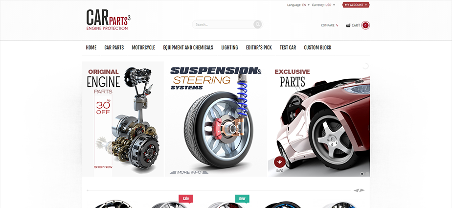 Car Parts 3  - Responsive Magento Theme