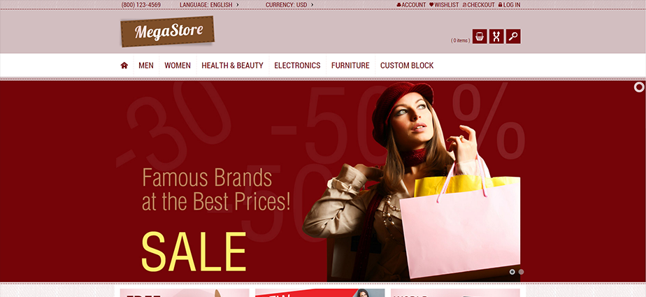 MegaStore - Responsive Magento Theme