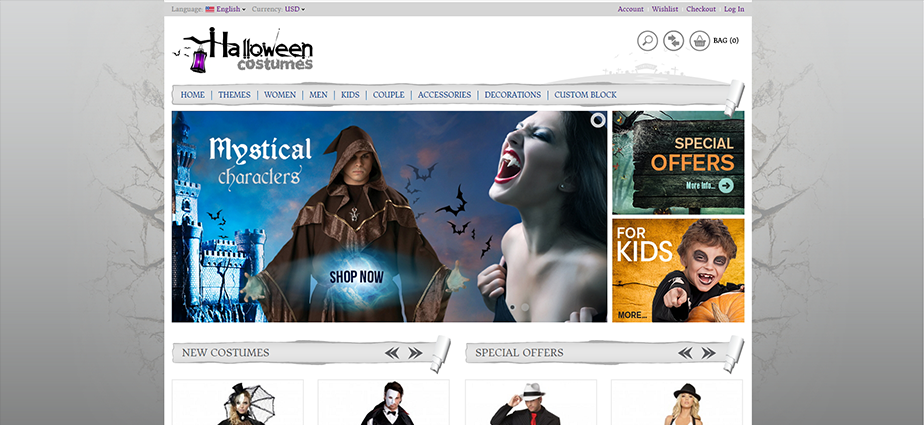 Halloween 1 - Responsive Magento Theme