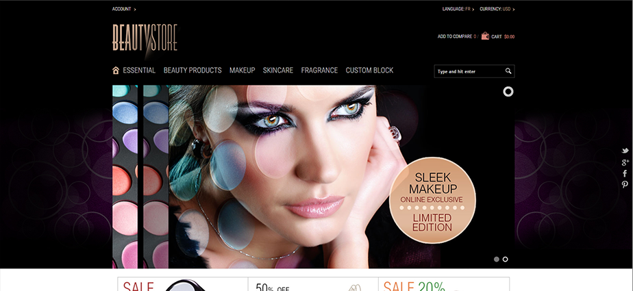 Beauty 1  - Responsive Magento Theme