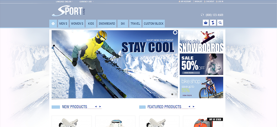 Sport 2 - Responsive Magento Theme